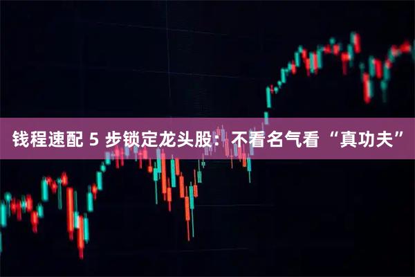 钱程速配 5 步锁定龙头股：不看名气看 “真功夫”