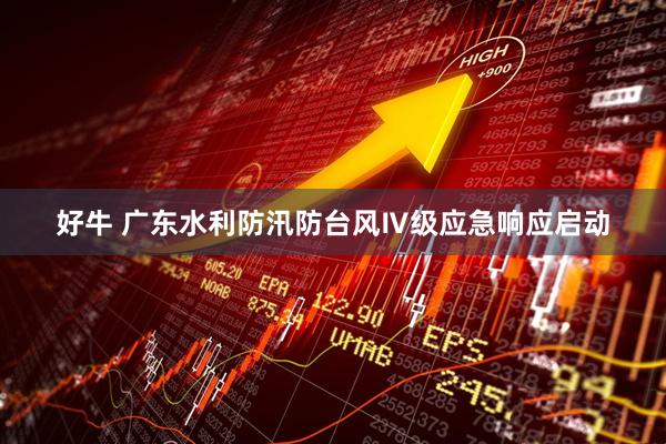 好牛 广东水利防汛防台风Ⅳ级应急响应启动